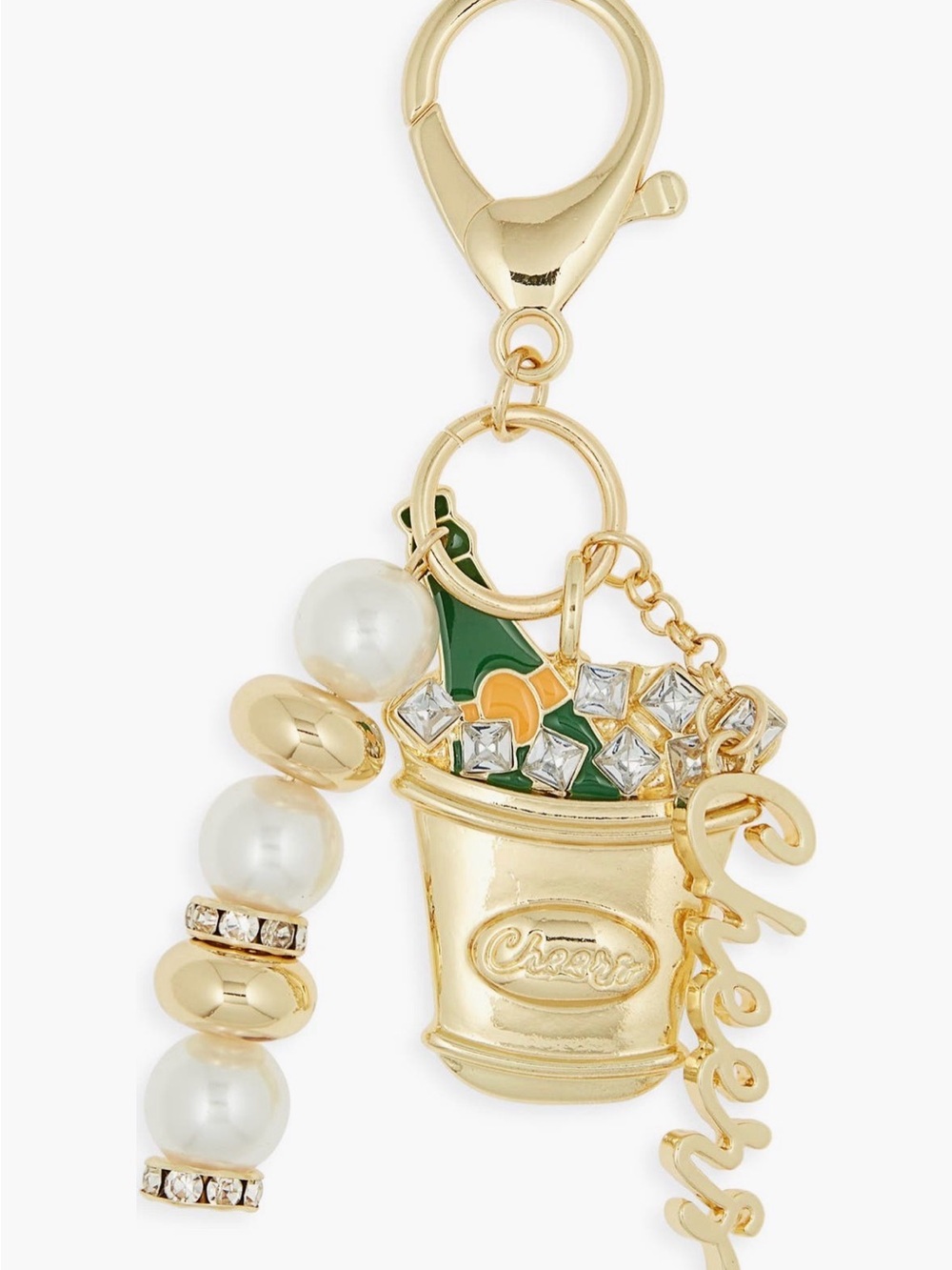 Baublebar Cheers Champagne bag charm